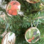 Creating Charming Wood Slice Ornaments with Decoupage